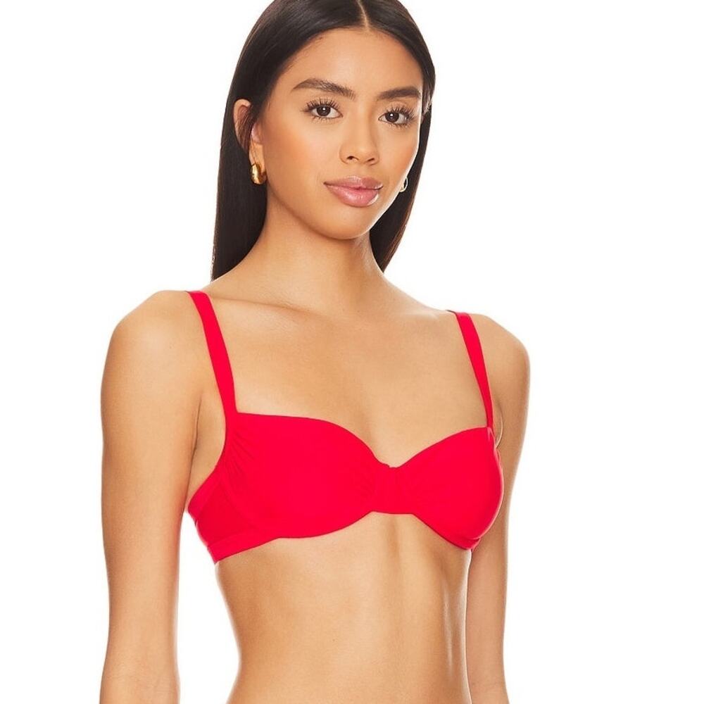 superdown Red Underwire Bikini Top